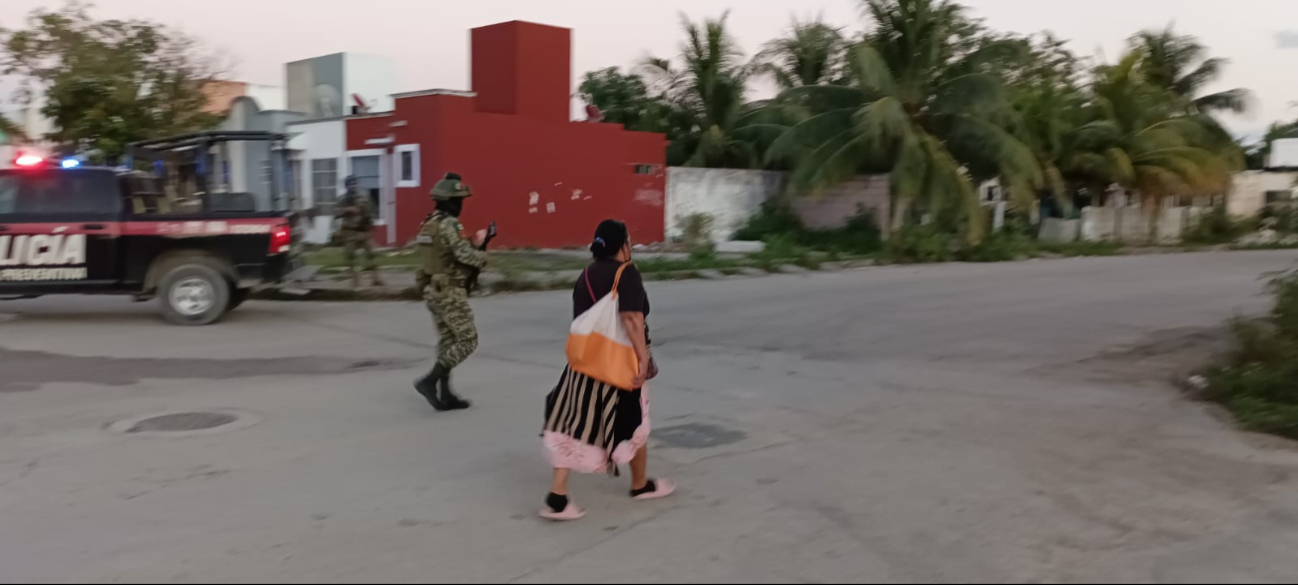 Gran movilización policiaca en Haciendas Real del Caribe.