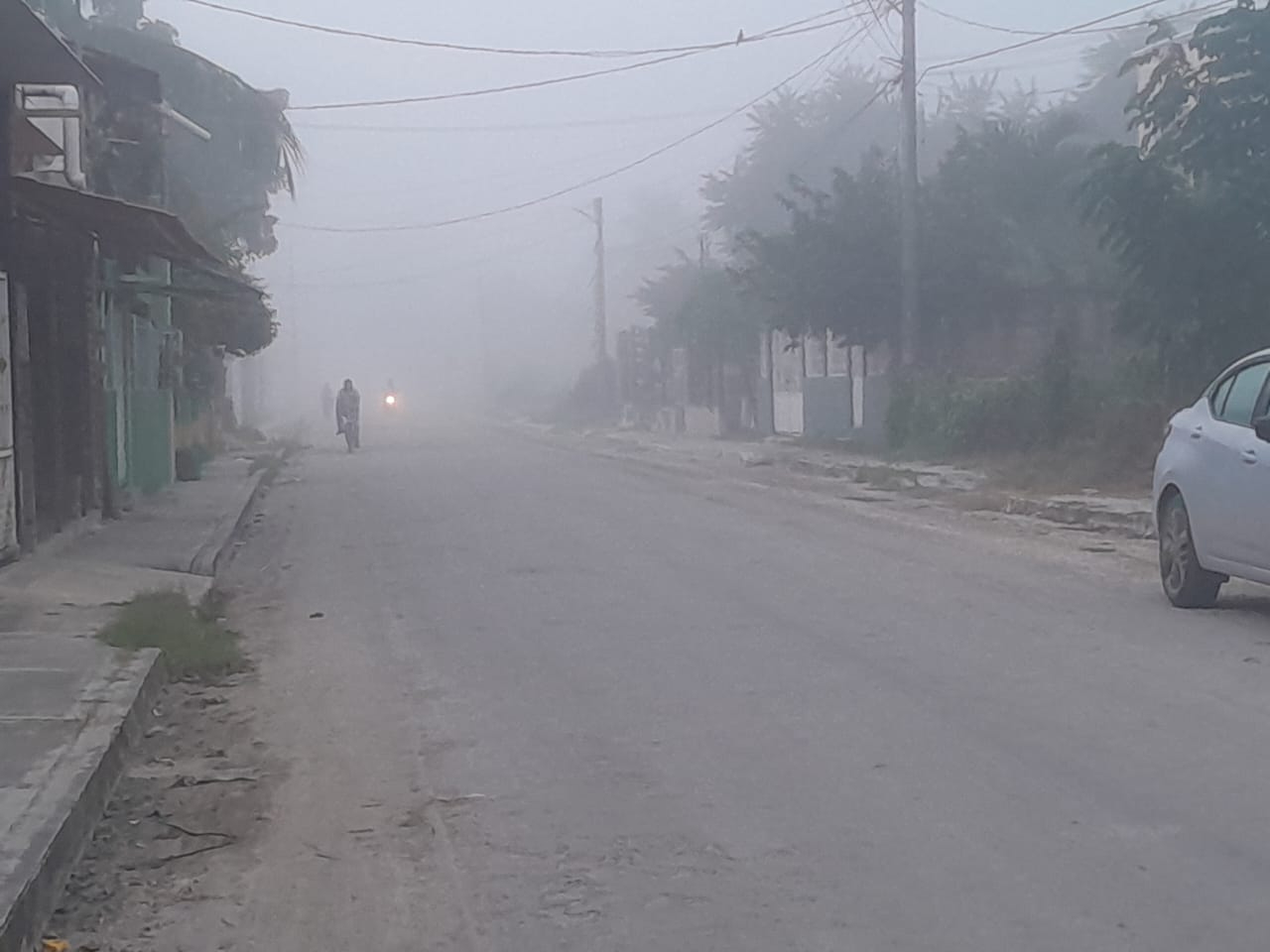 La neblina impedía la visibilidad de peatones y conductores