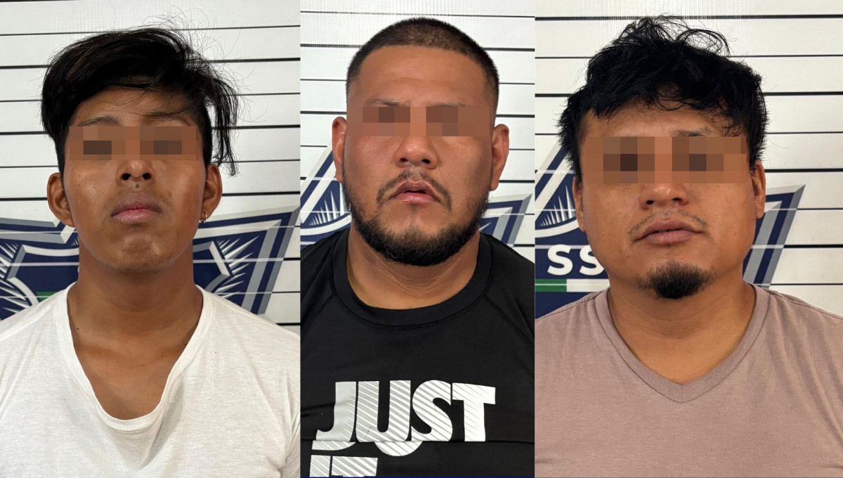 Detienen a tres  sujetos en Cancún por narcomenudeo y extorsión a choferes de transporte público 