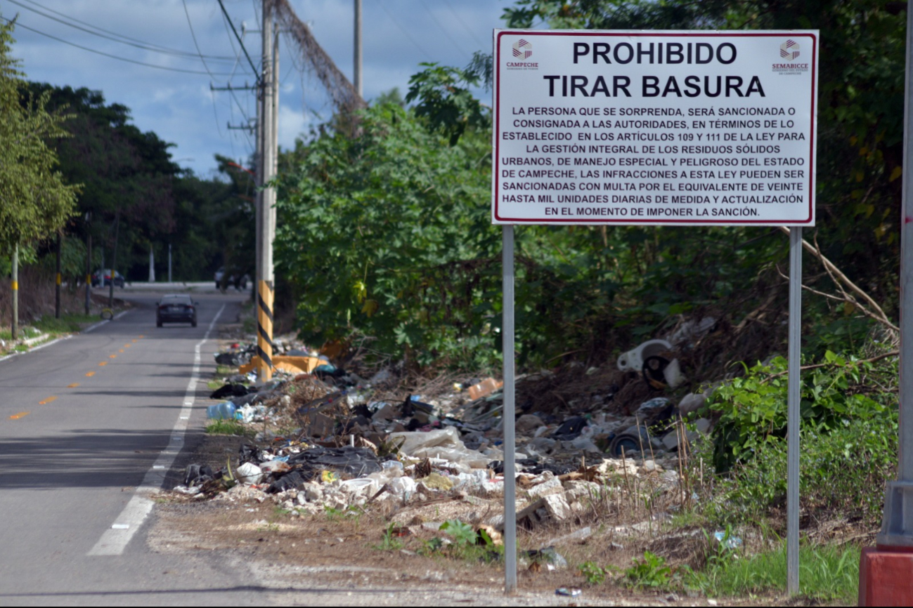 Cada campechano genera un kilo de basura al día, alerta Semabicce