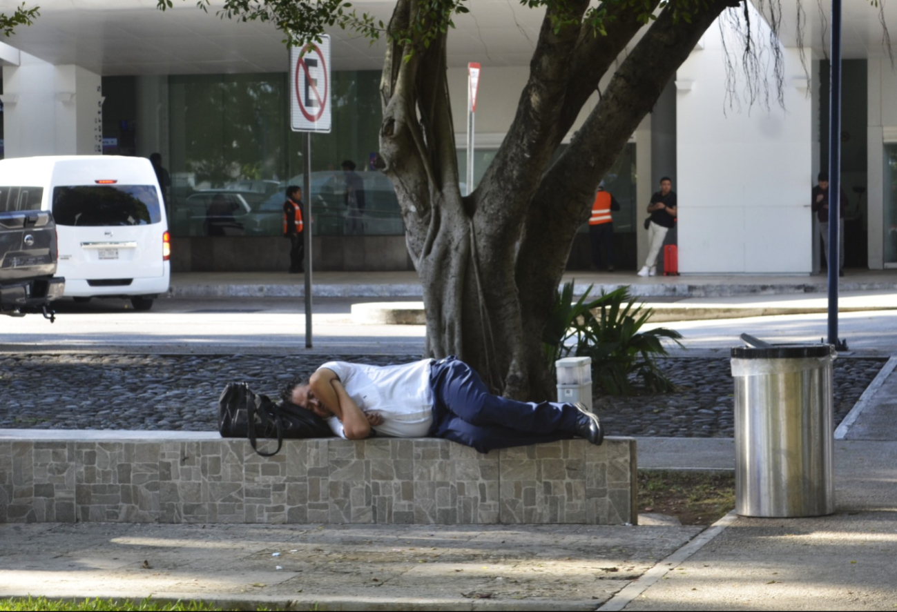 Usuarios matan el tiempo en las zonas verdes públicas del recinto