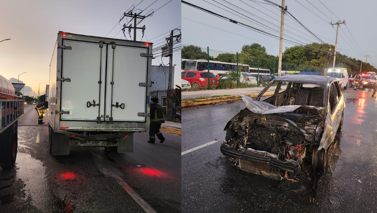 Conductor del Chevy huyó dejando a sus acompañantes que fueron llevados al Hospital General