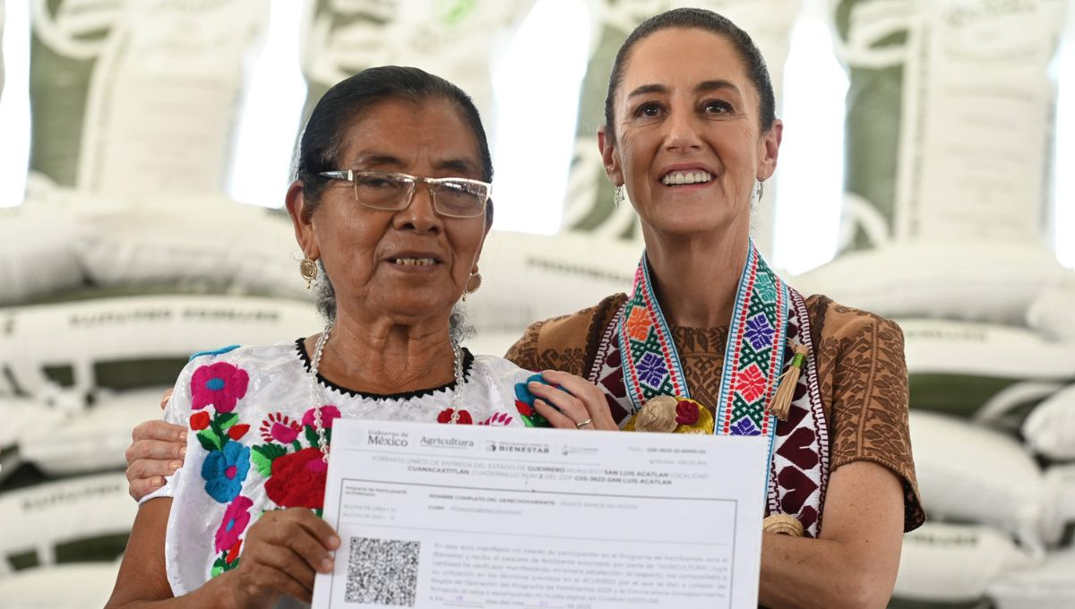 La presidenta Sheinbaum entregó fertilizantes en Guerrero