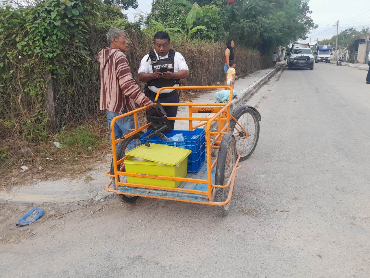 Motociclista atropella a ancianito en Escárcega