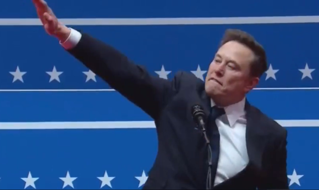 Elon Musk causa revuelo en redes sociales, por un presunto saludo nazi que realizó en la investidura presidencial de Trump