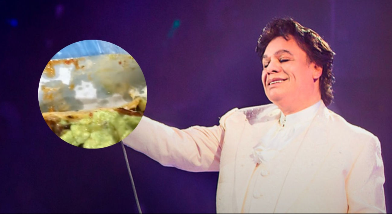 Mujer descubre figura de Juan Gabriel en el papal de sus tacos y se hace viral