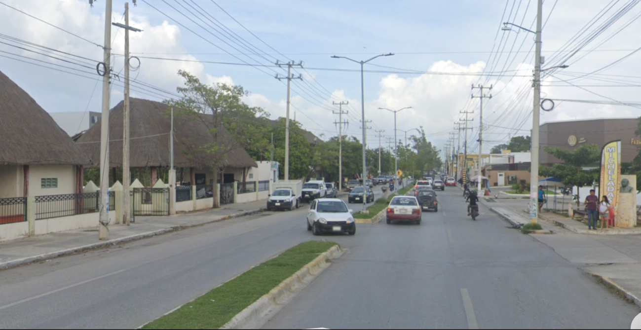 Cierran carril de la Avenida Miguel Alemán por obras del Tren ligero en  Campeche