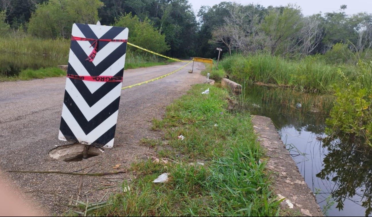 Debido al riesgo del trayecto, se acordonó la zona para evitar incidentes