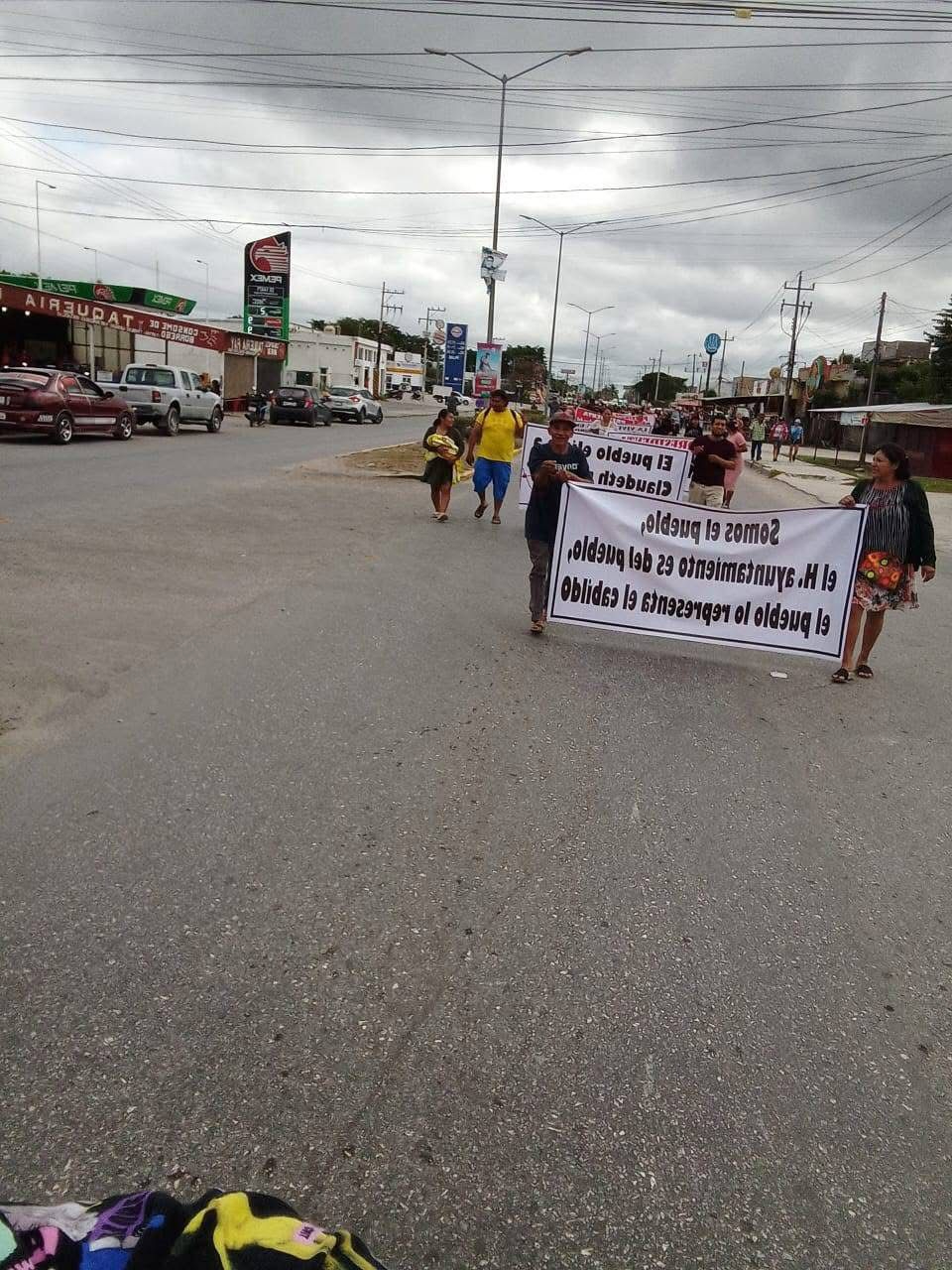 La marcha comenzó en la glorieta de la Mujer Campechana y finalizó en la plaza Ángel Castillo Lanz