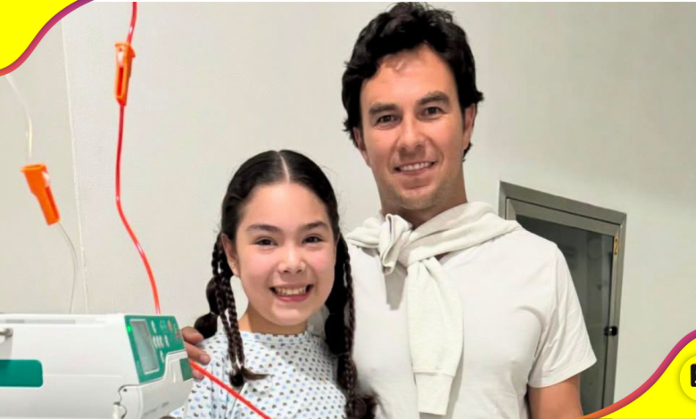 Checo y la pequeña fan