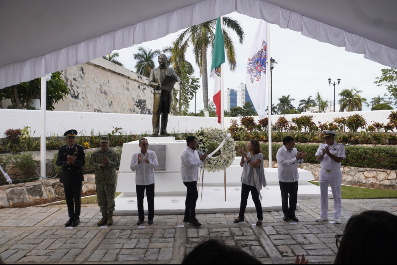 Con homenaje cívico Campeche conmemora el bicentenario del natalicio de Pablo García Montilla