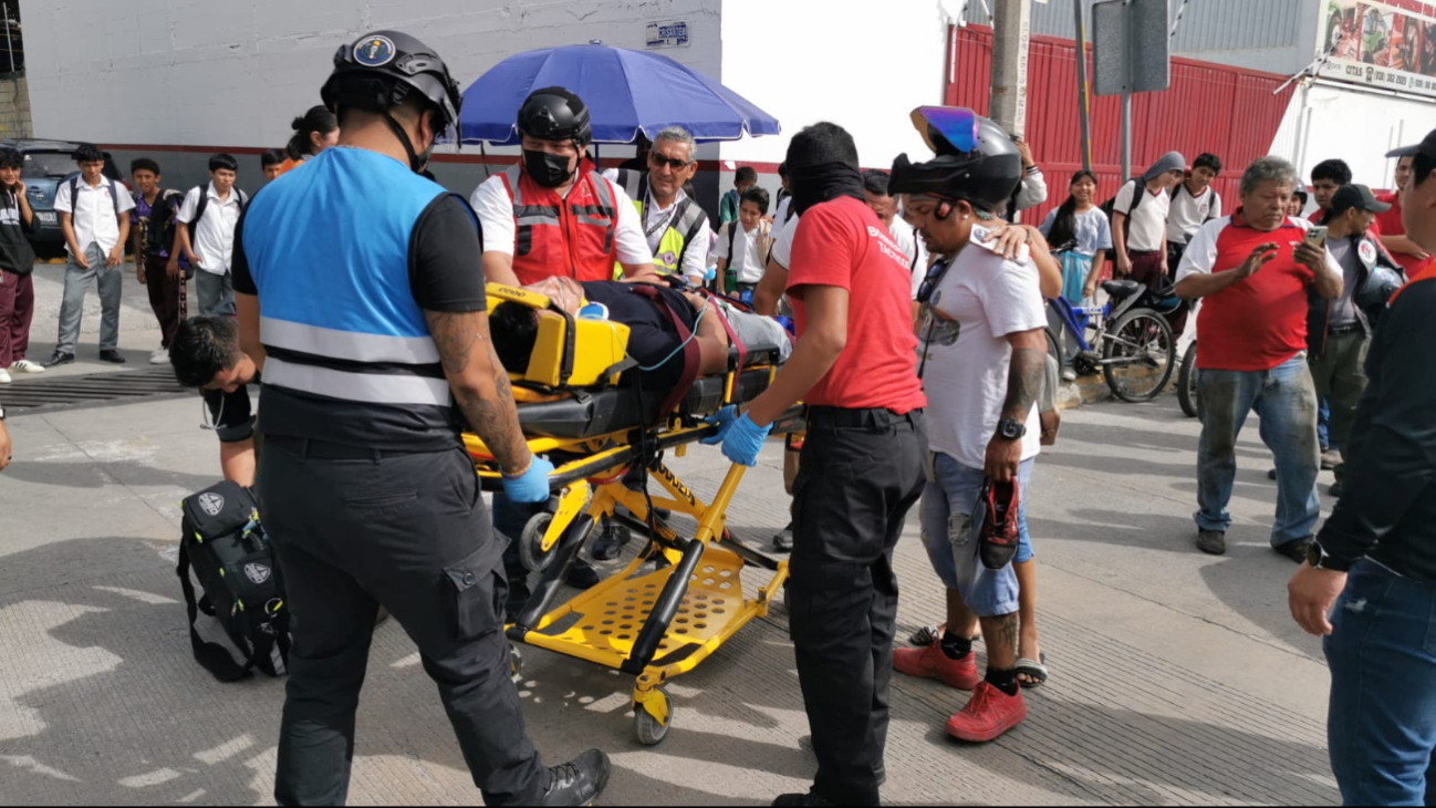 Motociclista golpeó el cráneo y quedó inconsciente por 15 minutos