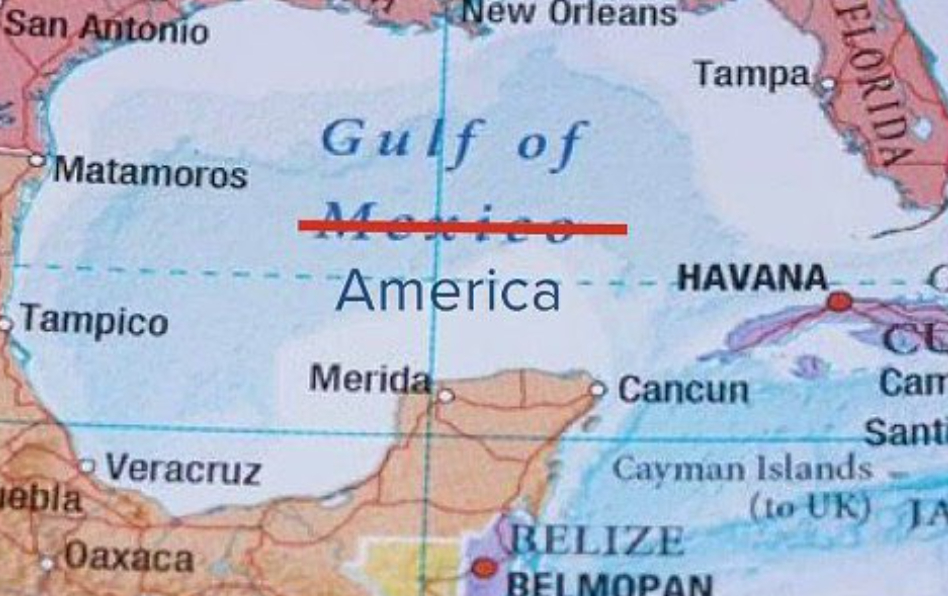 Cambian oficialmente en Estados Unidos el nombre del Golfo de México