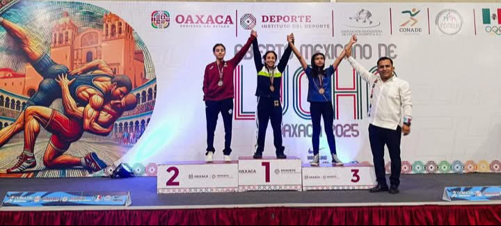 Gianna Golib Alcocer conquista la medalla de oro en el Abierto Mexicano de Luchas Asociadas