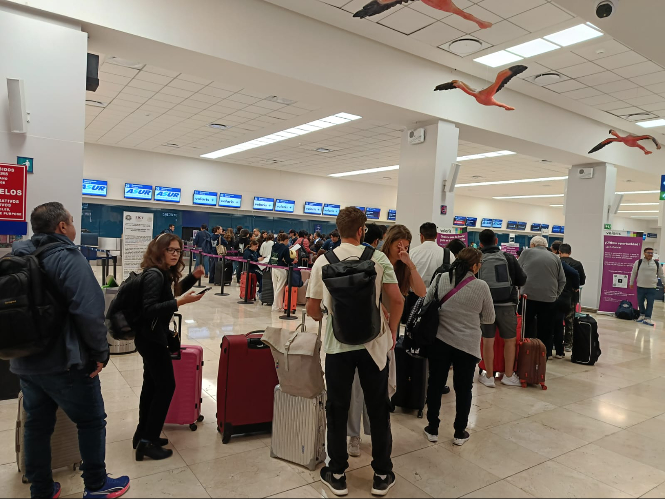 El aeropuerto de Mérida arrancó con buena afluencia de pasajeros