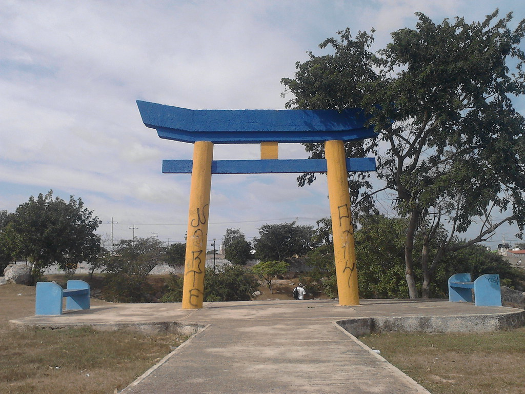 Parque Japonés de Mérida, área recreativa de día y refugio   para personas en situación de calle con  motel en las noches, denuncian 