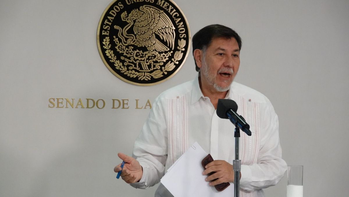 Gerardo Fernández Noroña, presidente de la Mesa Directiva del Senado de la República