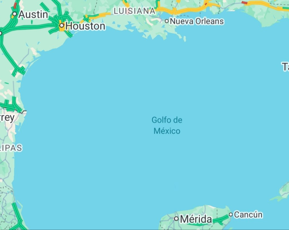 Google cambiará el nombre del 'Golfo de México' a 'Golfo de América'