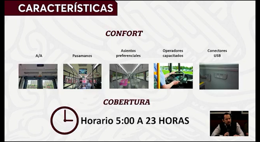 Contará con botón de pánico, telemetría, cámaras, GPS y un centro de control de monitoreo