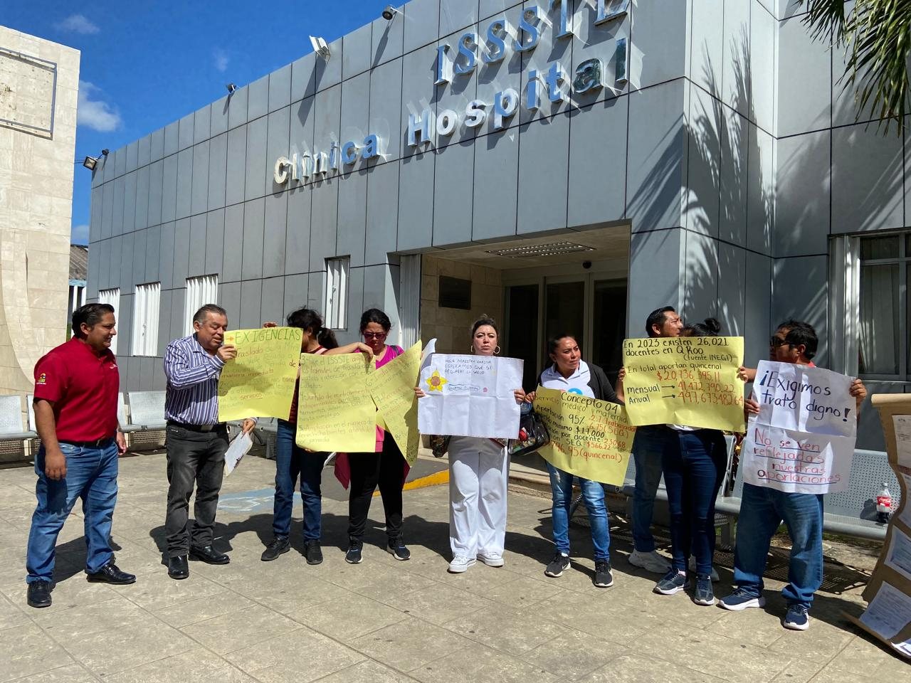 Las carencias dentro del hospital también fueron expuestas