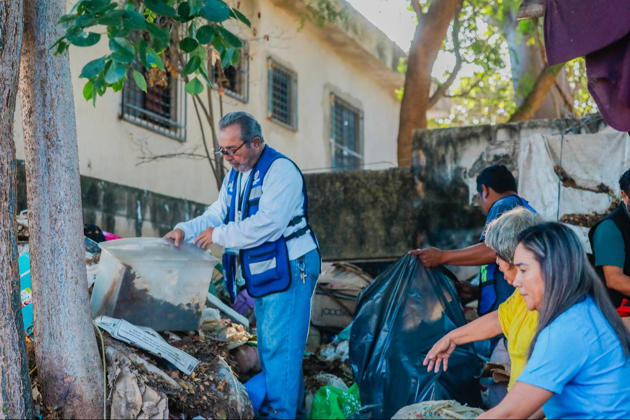 Un nuevo caso de acumulación de residuos fue atendido en la colonia Chenkú de Mérida