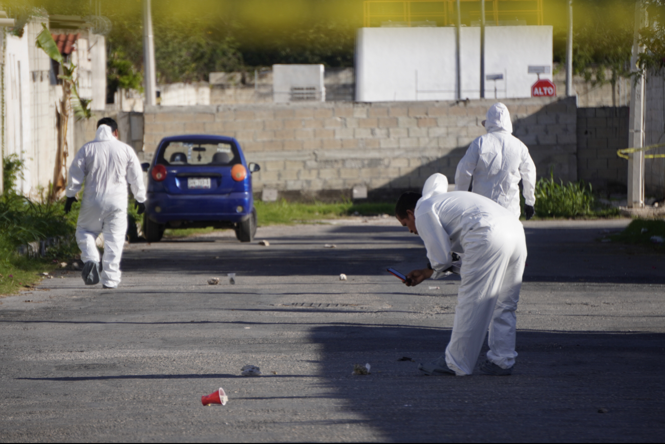 Los peritos de la Fiscalía recuperaron los casquillos percutidos