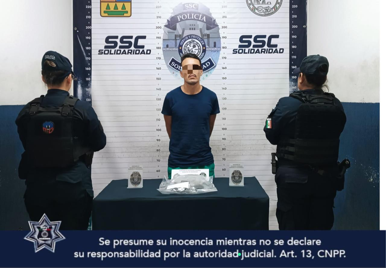 Martín Guillermo “N”, originario de la CDMX fue detenido por la Secretaría de Seguridad Ciudadana Municipal