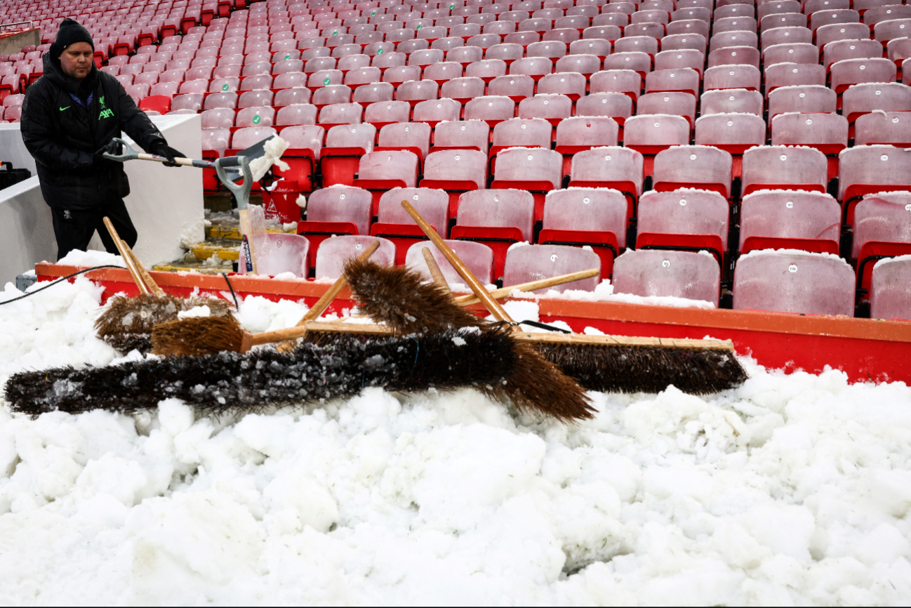 Anfield, listo para el partido