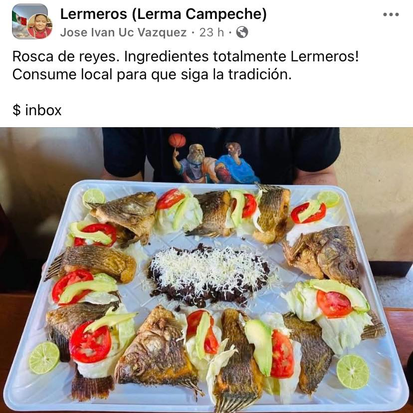 La publicación se volvió viral en Facebook, destacando los ingredientes locales