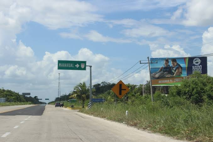 Alcalde   reconoce  a la carretera de Cafetal-Mahahual como peligrosa para chetumalenses