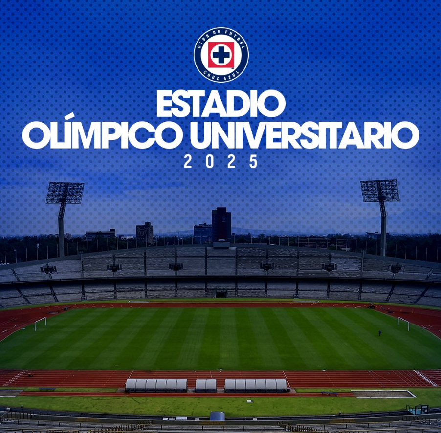 Cruz Azul jugará en el estadio Ciudad Universitaria en el Clausura 2025.