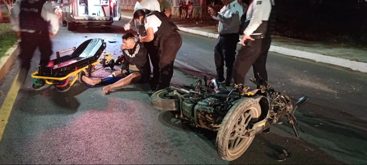 El accidente ocurrió en la avenida Dzitbalché-Calkiní frente a la Universidad Intercultural