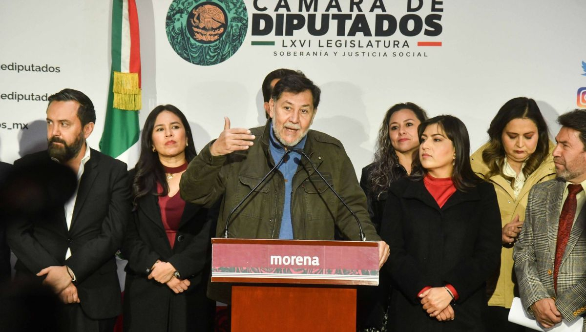 Gerardo Fernández Noroña, presidente de la Mesa Directiva del Senado de la República