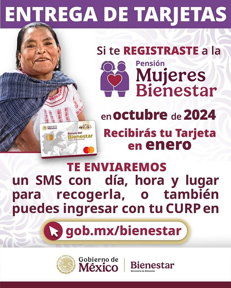 La información sobre la entrega de tarjetas se mandará por un SMS