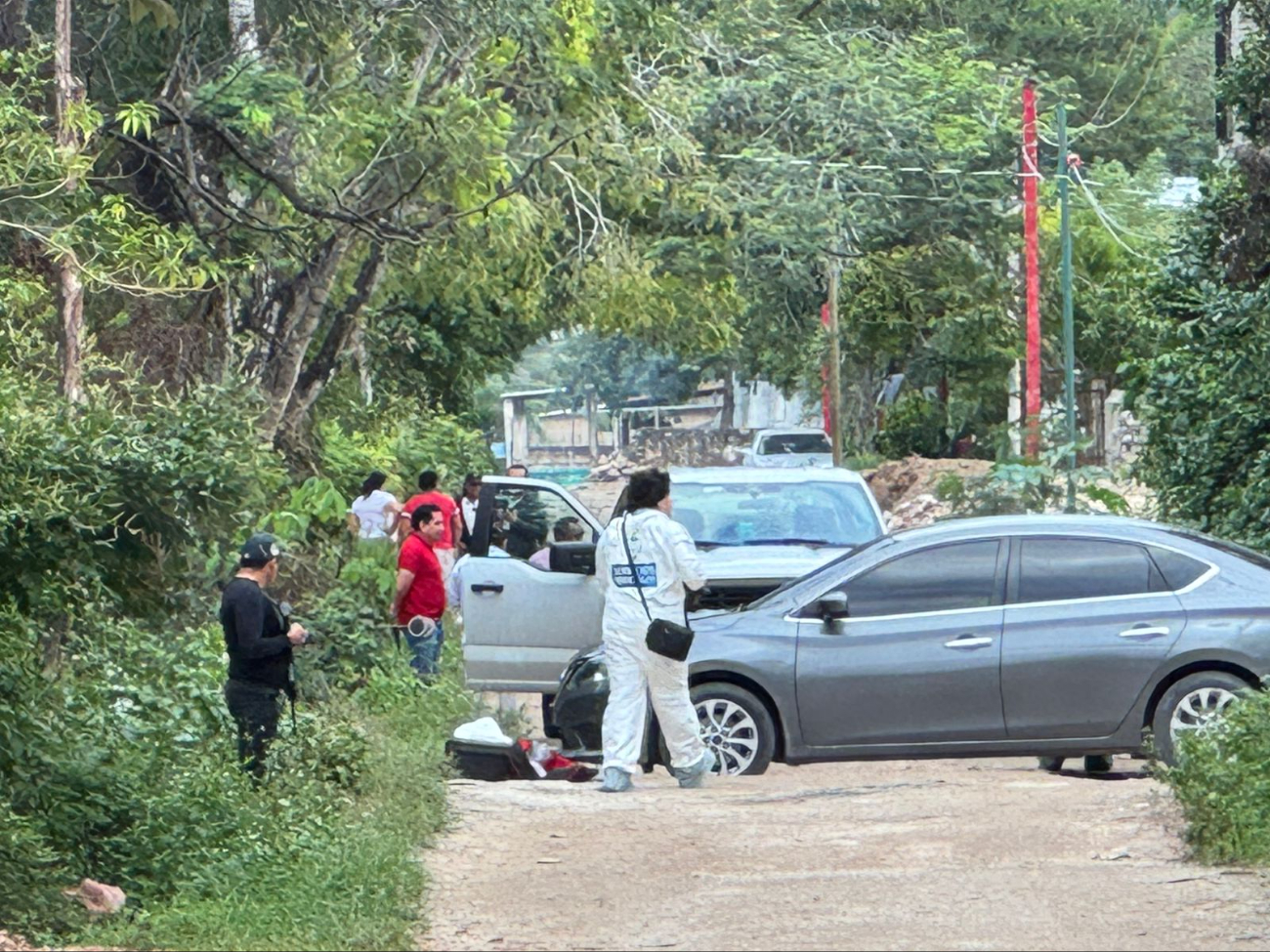 Realizan reconstrucción de hechos tras caso de homicidio en la SM 106 de Cancún