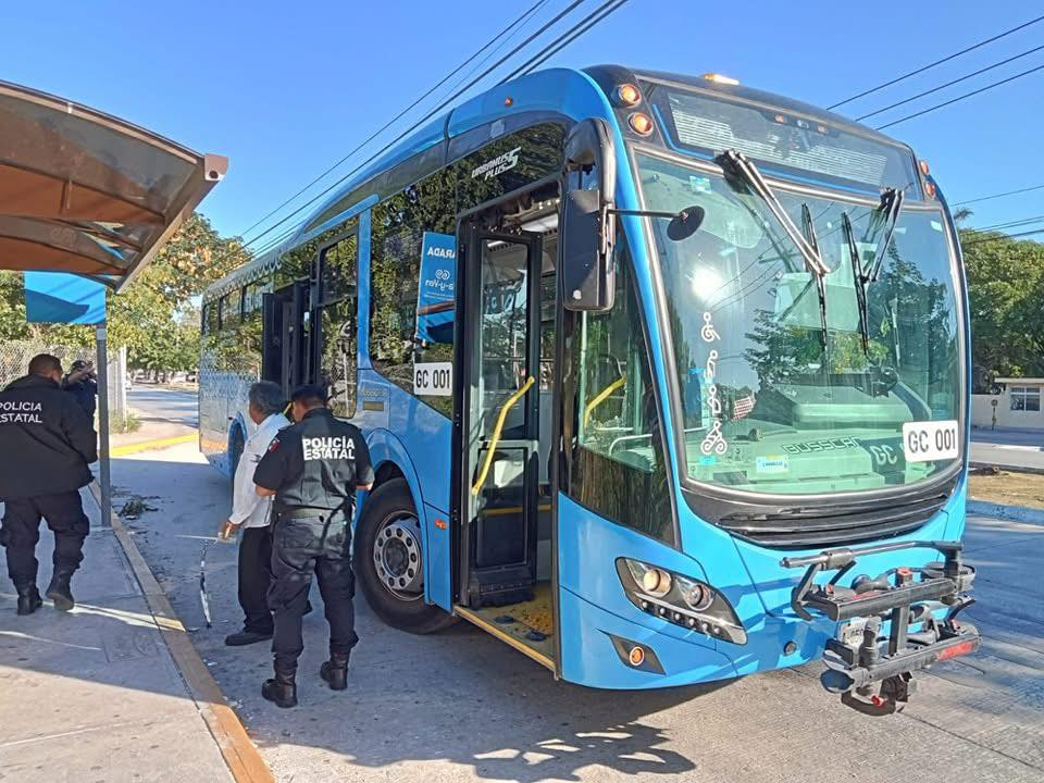 El hombre logró escapar luego de apedrear el Va y Ven