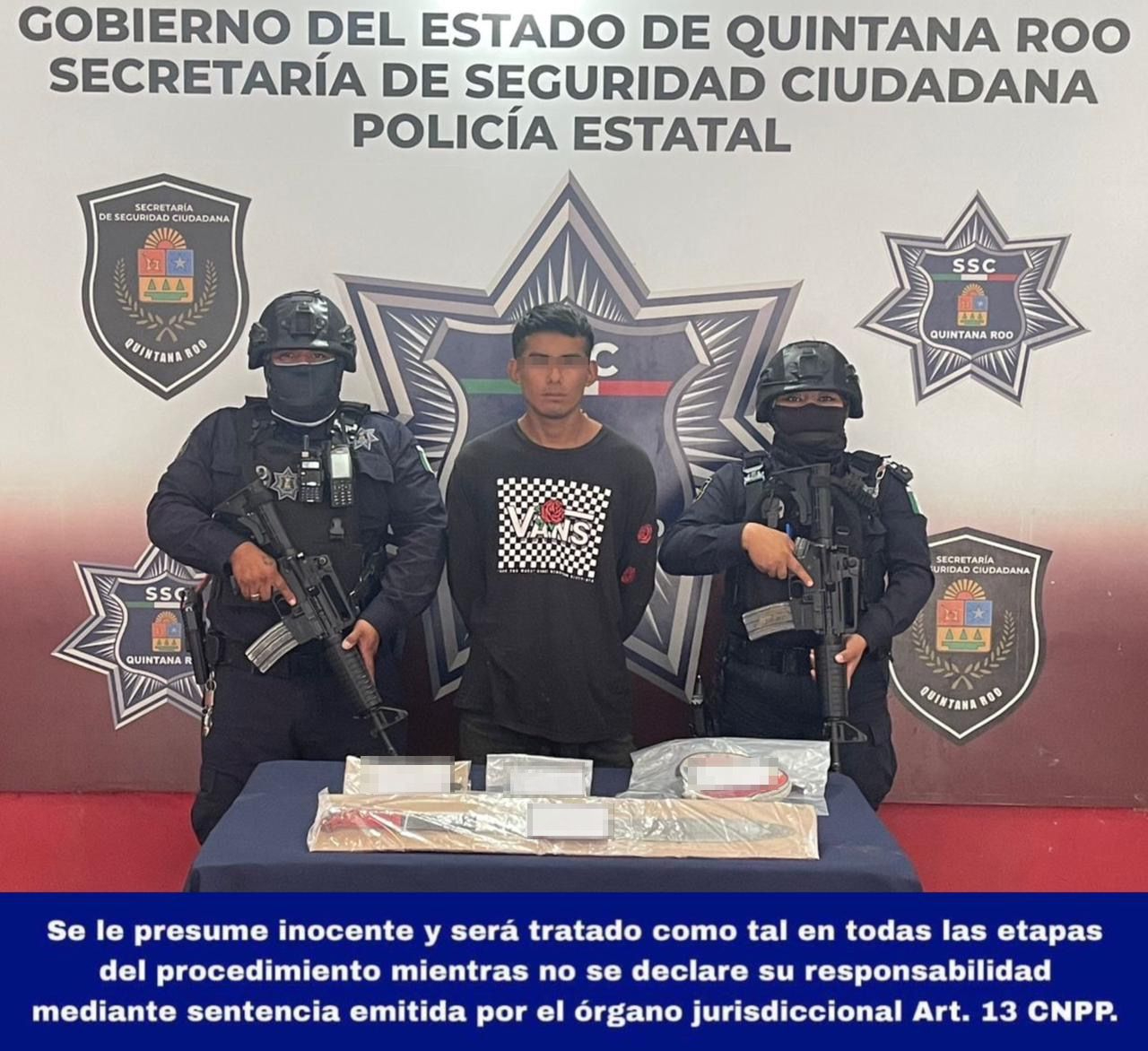 Presunto narcomenudista fue detenido en Othón P. Blanco.