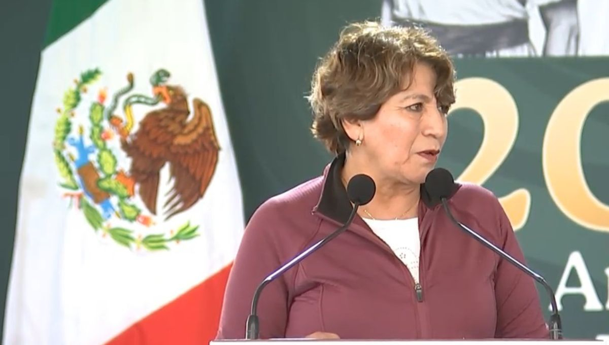 Delfina Gómez recibe a Claudia Sheinbaum en Valle de Chalco para la entrega de tarjetas de Vivienda para el Bienestar