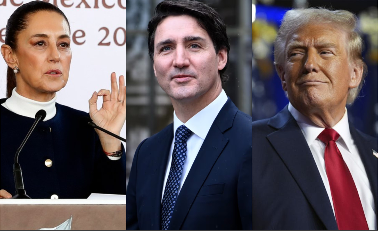 Trump notifica a Canadá la imposición de aranceles del 25%; Trudeau responde, y hablará con presidenta de México