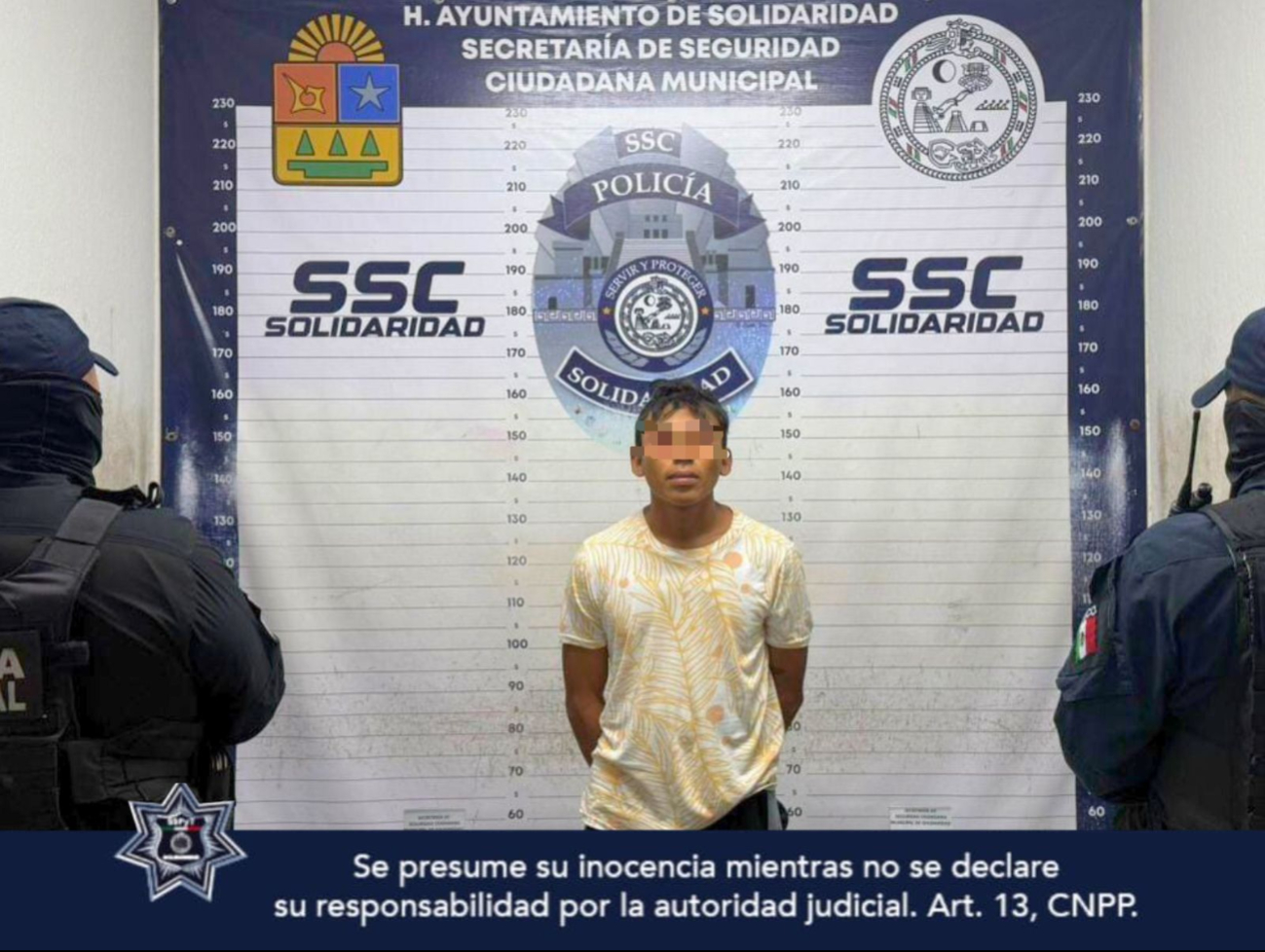 El individuo fue detenido en la colonia Colosio.