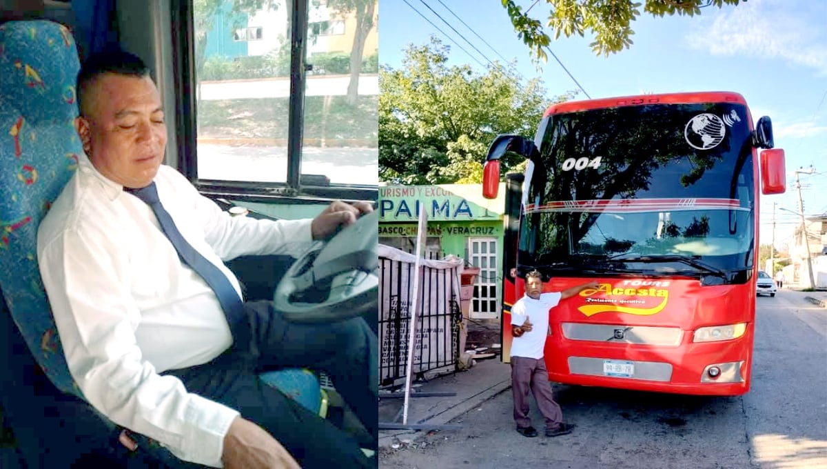 Rosalino J., conductor del autobús de Tours Acosta (izq.) y su ayudante, Ricardo, (der). dejaron huérfanos a cinco vástagos.