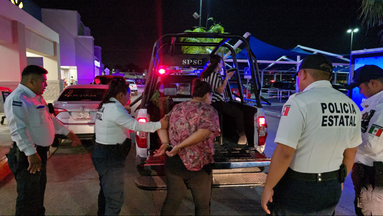  Detienen a tres mujeres en Campeche por robar más de 3 mil pesos   