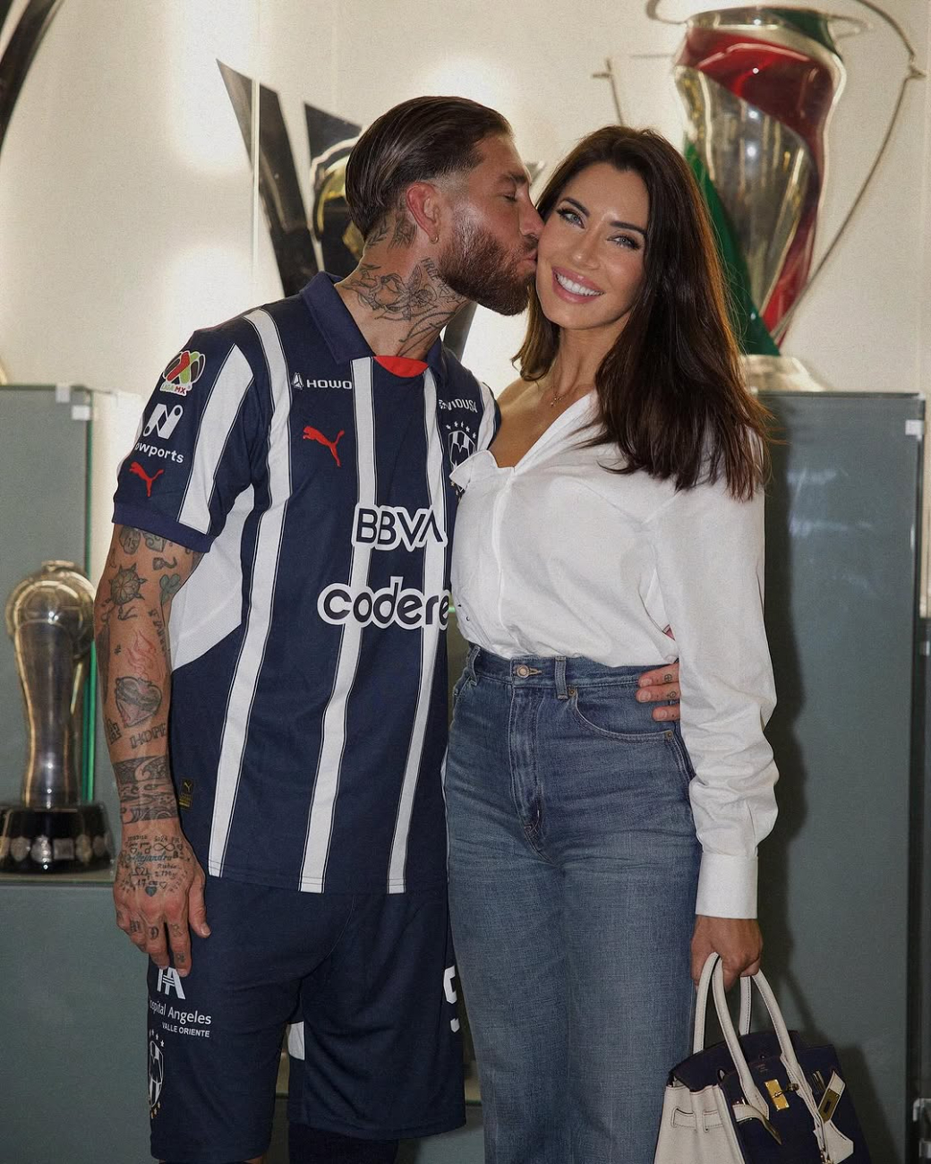 Ramos y su esposa