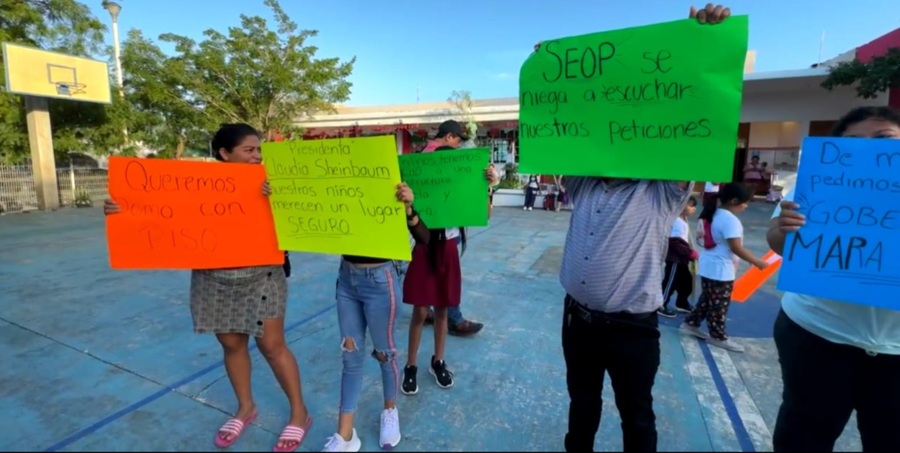 Padres de familia piden a la SEOP evaluar el espacio para la construcción del domo