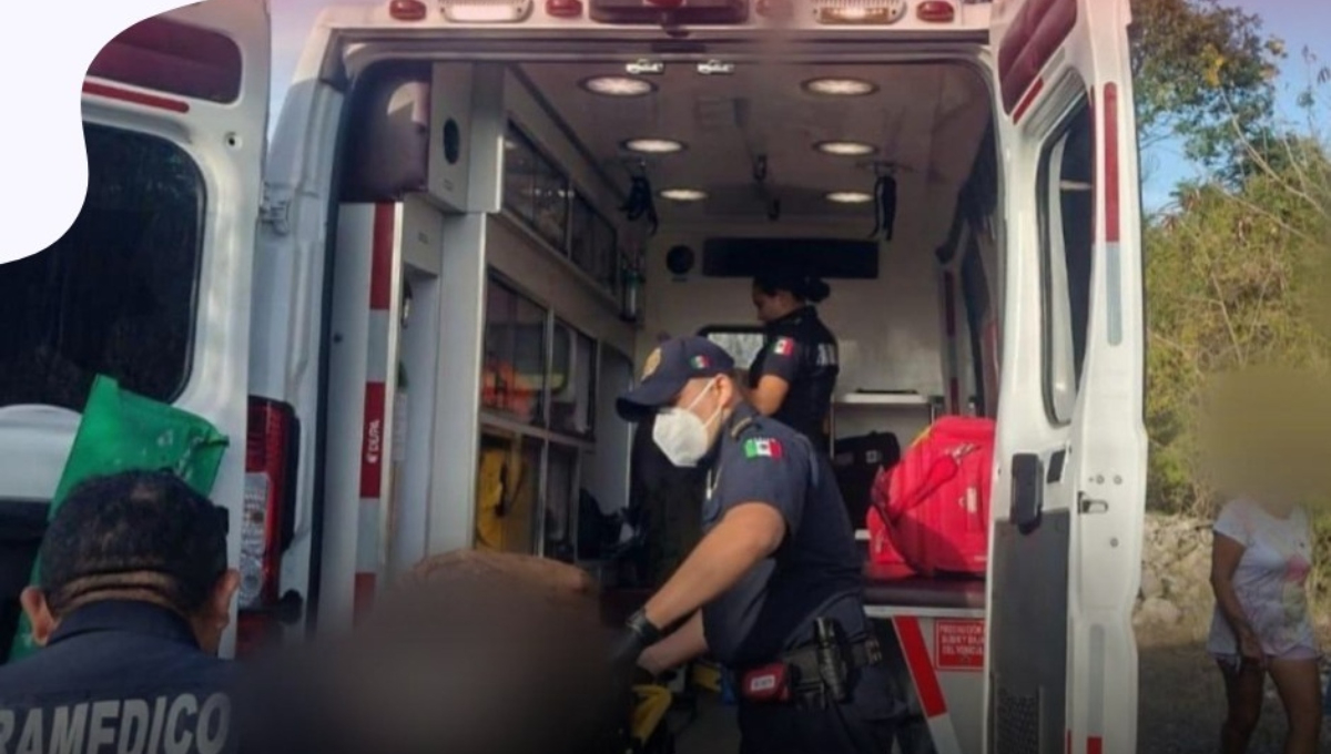 La mujer fue trasladada de emergencia a un hospital