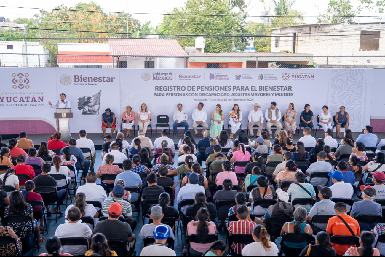 El arranque del registro de las Pensiones para el Bienestar fue en Valladolid