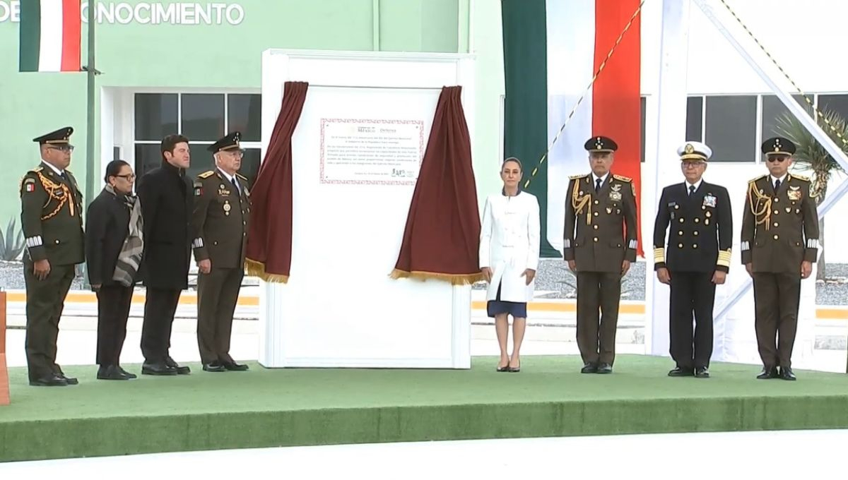 La Presidenta de México inauguró las instalaciones del 27 regimiento de Caballería Motorizada en Cerralve, Nuevo León