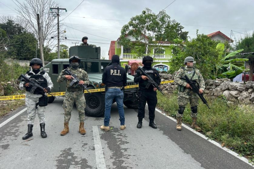 Con apoyo de elementos caninos K-9, de diversas fuerzas federales y estatales, fiscales cumplieron una orden judicial en una vivienda ubicada en la calle 16 entre 9 y 11