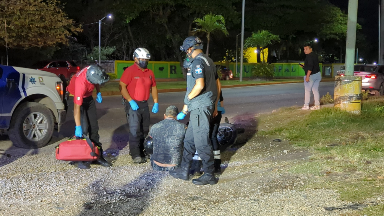 Accidente en Motocicleta en la Colonia Pedro Sainz de Baranda