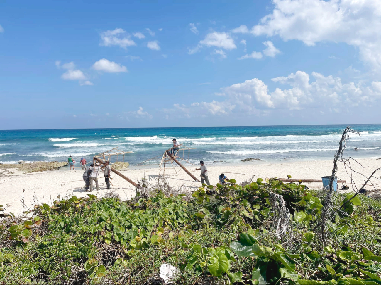 Acondicionan tres playas  para el turismo en Isla Mujeres